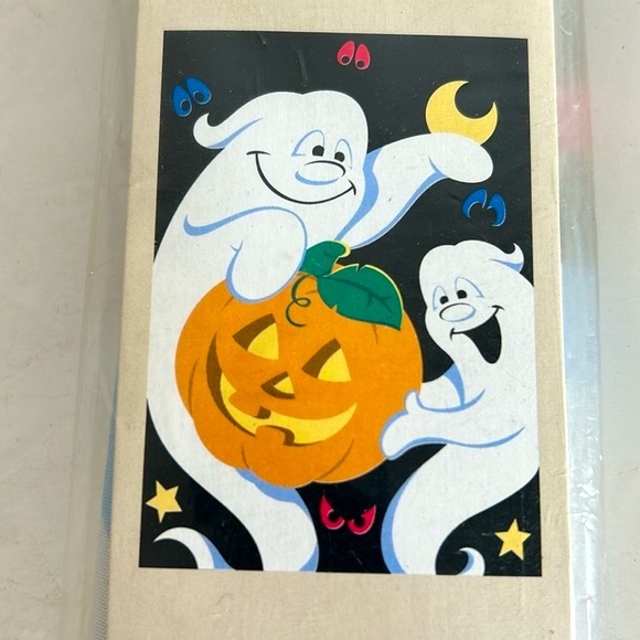 Meadow Creek Vintage Halloween NOS Sealed Set of 3 Decorative Flags 28” x 40” - Picture 6 of 15